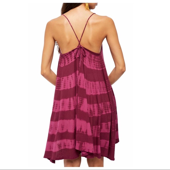 FREE PEOPLE BOHO FLOWY TUNIC MINI TANK DRESS A3C - Picture 4 of 15